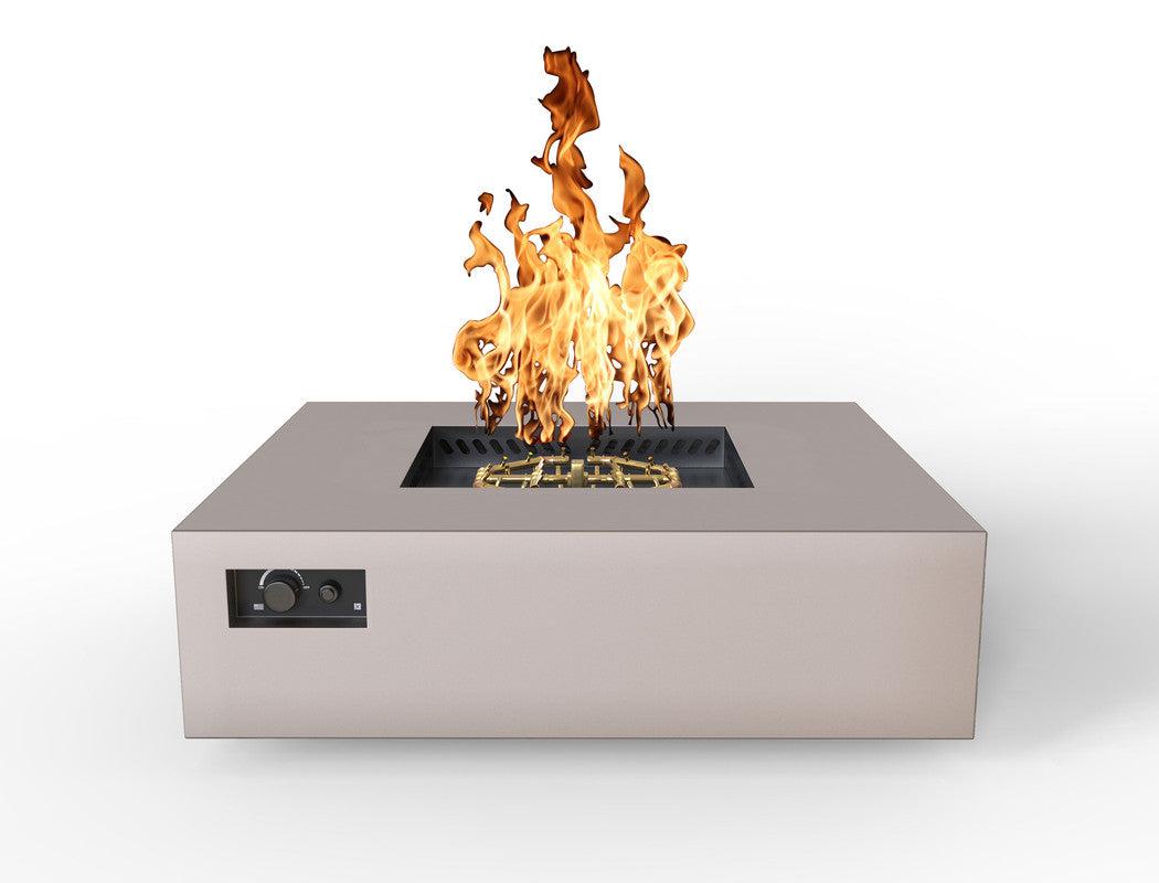 Warming Trends S56-Square 56" x 56" x 18" Sand Pebble Mercury Ignition Liquid Propane Fire Table