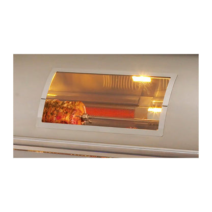 Fire Magic Aurora A660s 30" Natural Gas Freestanding Grill with Backburner, Rotisserie Kit, Magic View Window and Analog Thermometer (A660S-8EAN-61-W)