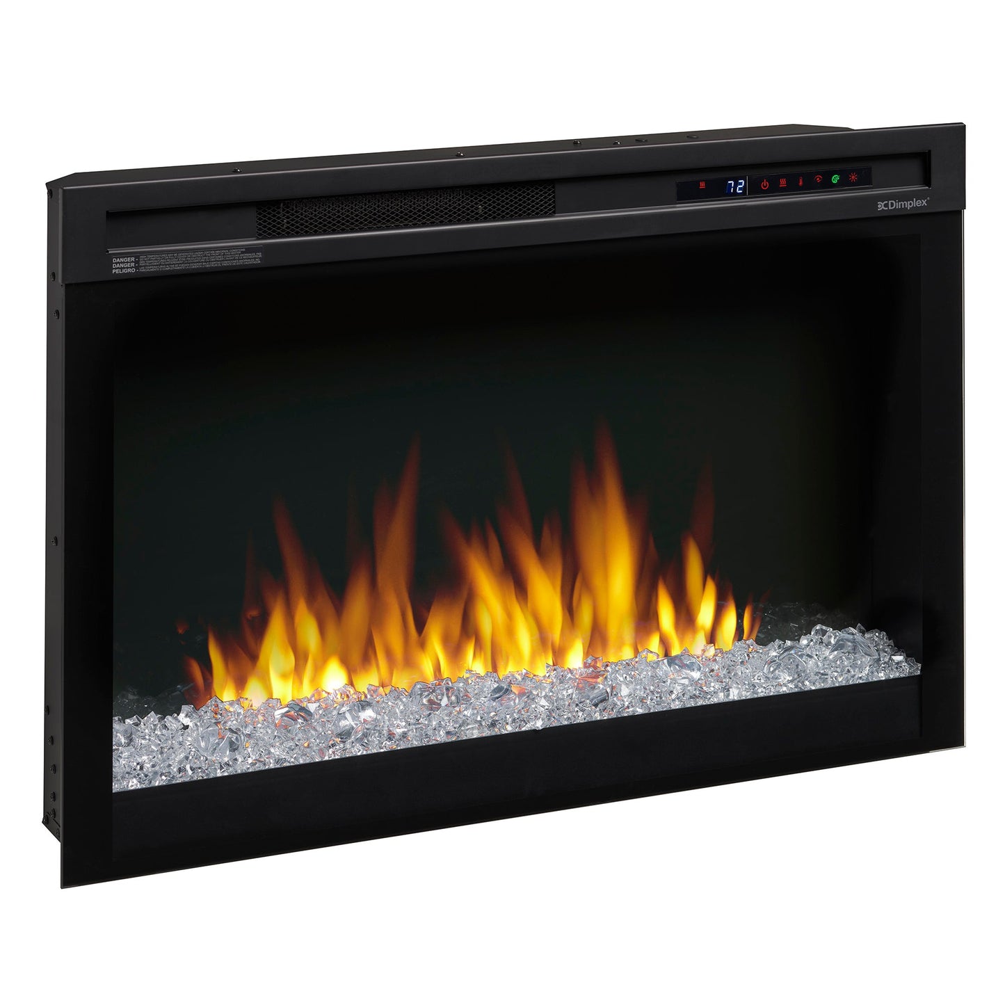 Dimplex Nova 33" Plug-in Electric Firebox With Acrylic Crystals Ember Bed