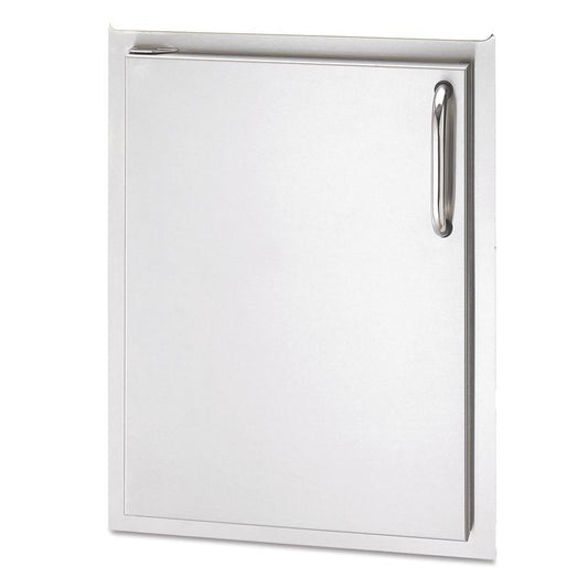 American Outdoor Grill 24-Inch x 17-Inch Left Door Hinge Single Access Door with Tubular Stainless Steel Handles (24-17-SS DL)