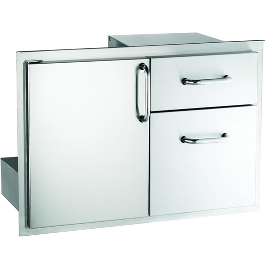 American Outdoor Grill 30-Inch Access Door with Double Drawer (18-30-SSDD)