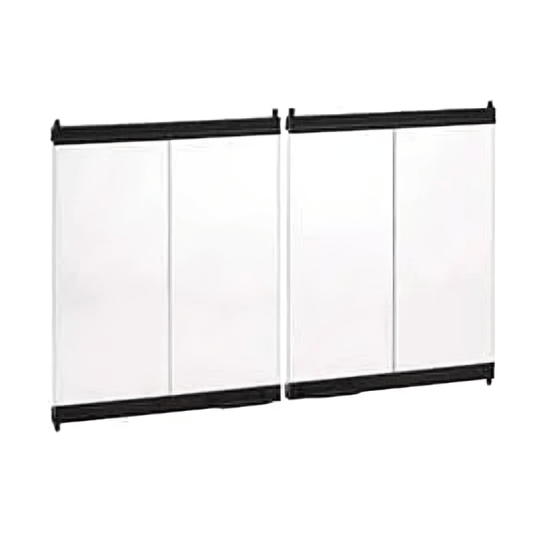 Astria 36-inch Mosaic Masonry Ebony Bi-Fold Glass Door BDMO36E