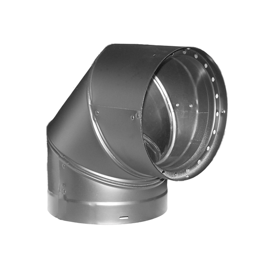 Astria 90 Degree Black Elbow for Direct Vent System 6DVLE90
