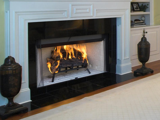 Astria Craftsman Open-Hearth Wood-Burning Fireplace Flame Authority