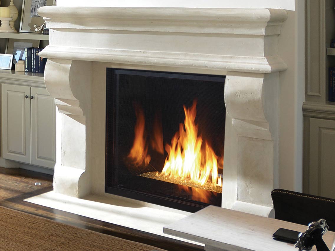 Astria 45 inch DLX CD Direct-Vent Fireplace MontebelloDLXCD45TEN