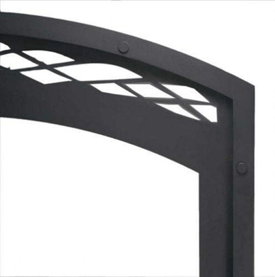 Astria Montecito Wood Fireplace Black Facade MFBK