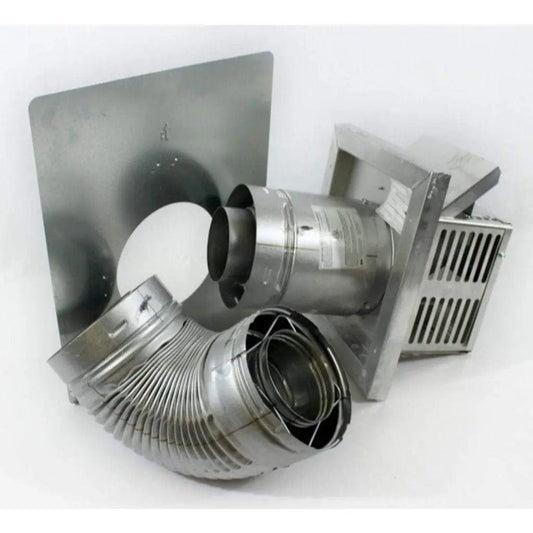 Astria Small Square Horizontal Termination Kit with 90 Degree Elbow SV4.5TK90SS