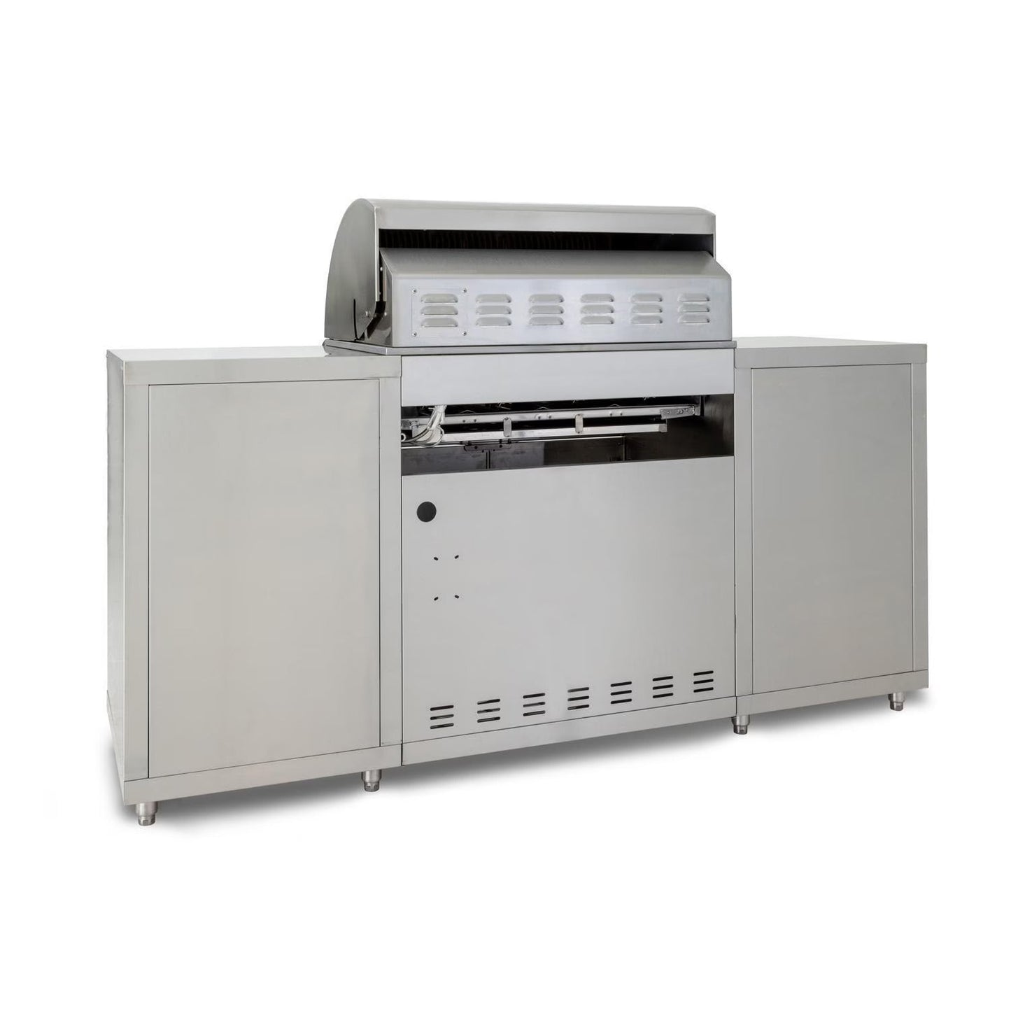 Blaze 6 ft BBQ Island with Premium 32" LTE Series Natural Gas Grill in Stainless Steel (BLZ-SS-ISLAND-4LTE2-NG)
