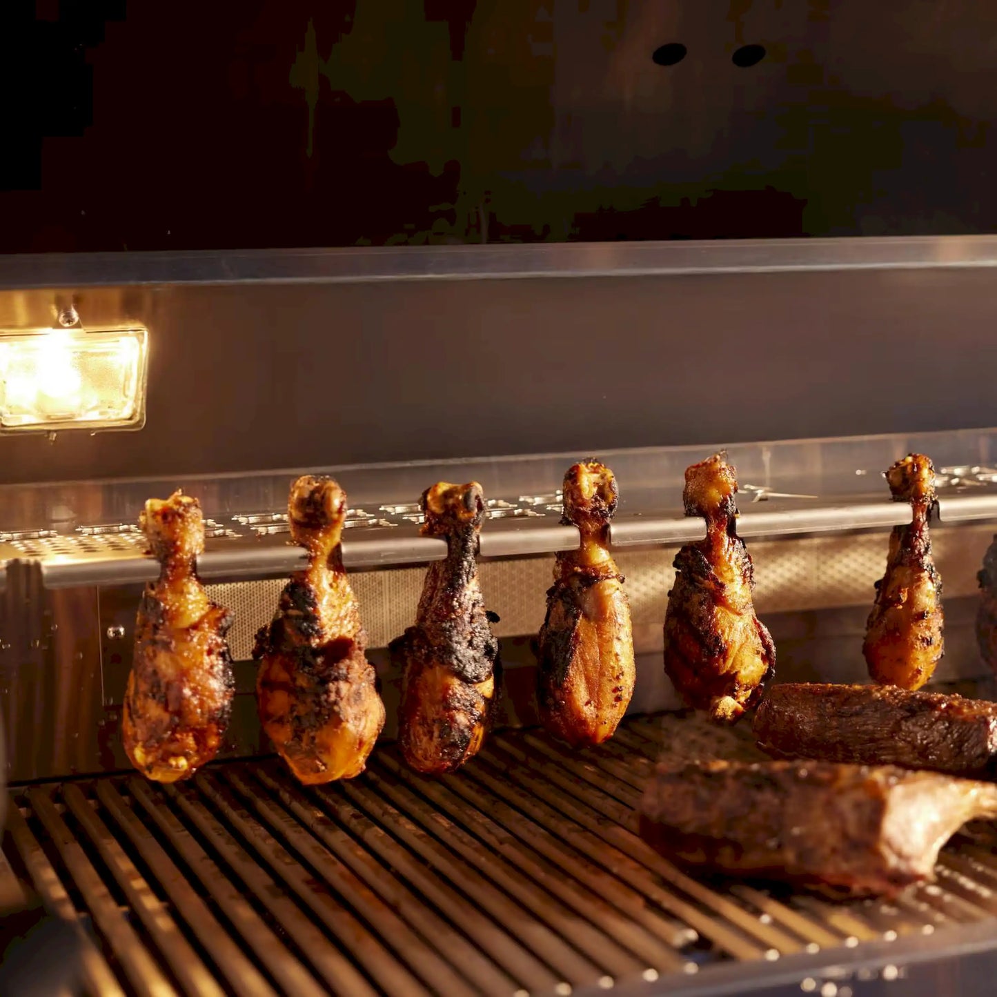 Blaze Grill Package - LTE PRO 32" 4-Burner Natural Gas Grill with Digital Temperature Screen and Rear Infrared Burner, and Grill Cart in Stainless Steel (AP2-4LTEPRO-NG)