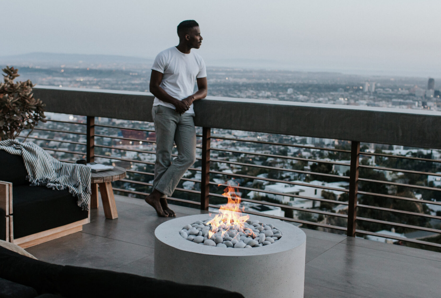 HPC Belmont Lightweight Concrete Fire Pit