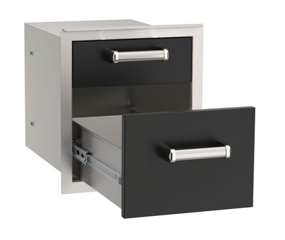 Fire Magic Echelon Black Double Drawer