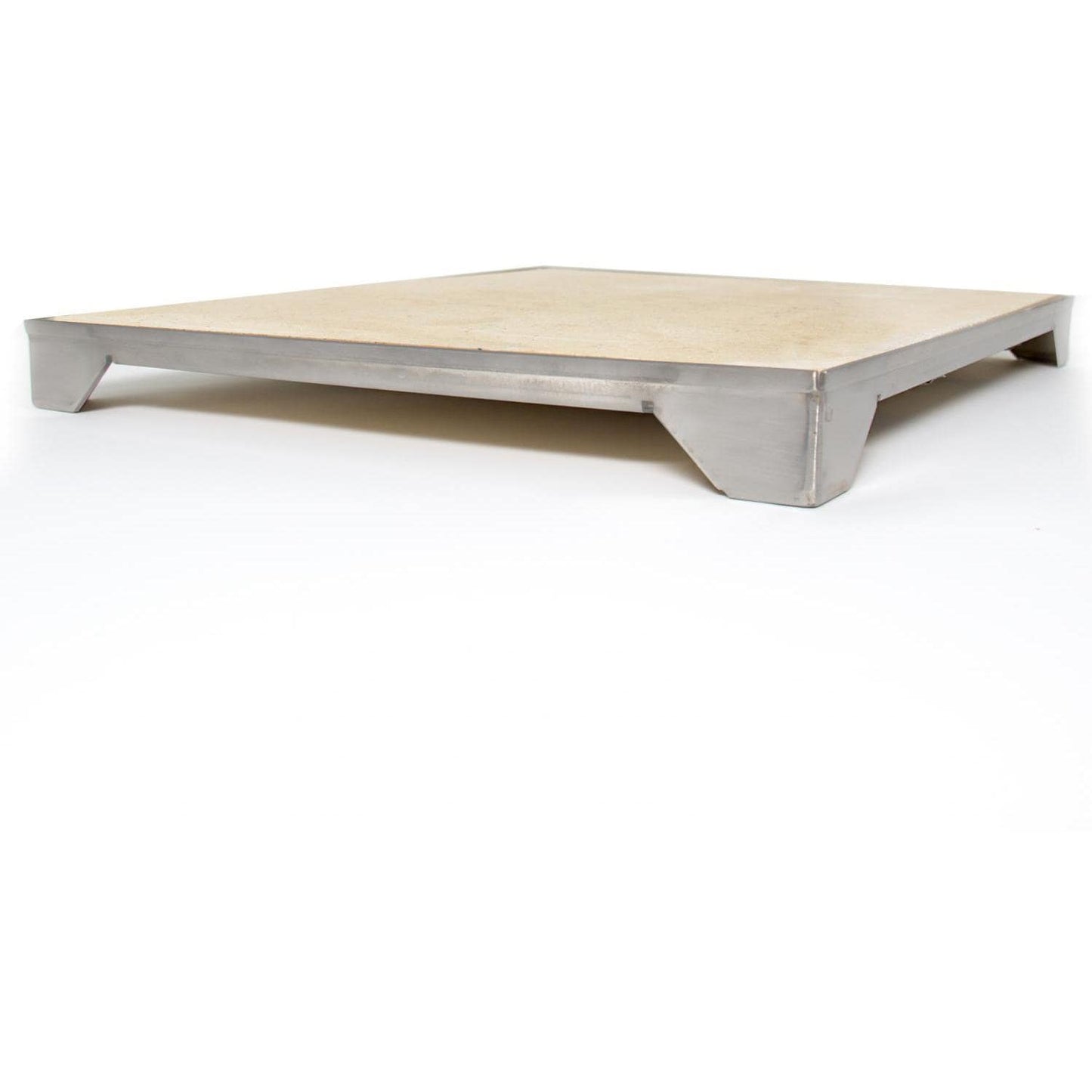 Blaze 14 3/4 Inch Ceramic Pizza Stone With Stainless Steel Tray (BLZ-PZST)