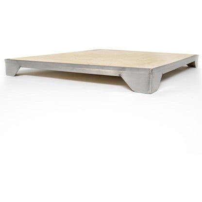 Blaze 14 3/4 Inch Ceramic Pizza Stone With Stainless Steel Tray (BLZ-PZST)