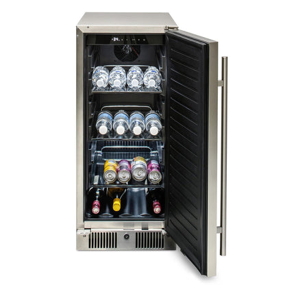 Blaze 15-Inch 3.2 Cu. Ft. Outdoor Rated Compact Refrigerator (BLZ-SSRF-15)
