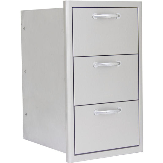 Blaze 16-Inch Stainless Steel Triple Access Drawer (BLZ-DRW3-R)