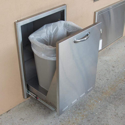 Blaze 20-Inch Stainless Steel Roll-Out Trash / Propane Tank Drawer (BLZ-TRLP-DRW)
