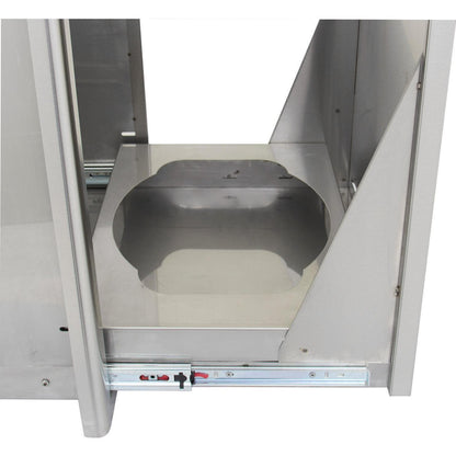 Blaze 20-Inch Stainless Steel Roll-Out Trash / Propane Tank Drawer (BLZ-TRLP-DRW)