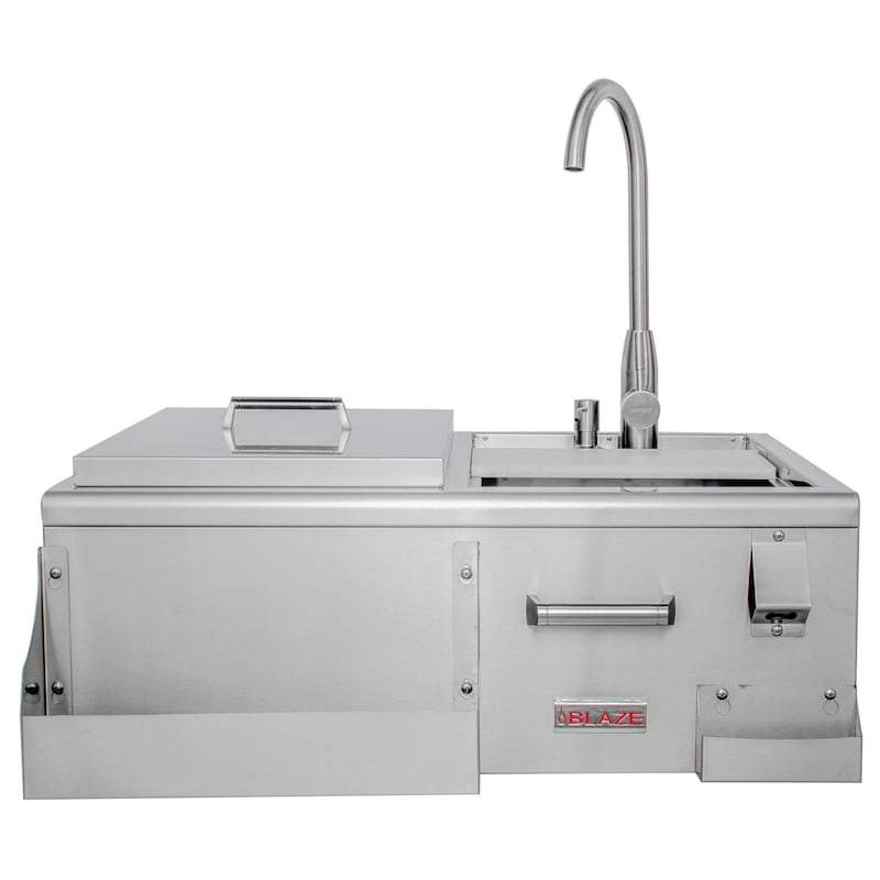 Blaze 30-Inch Beverage Center With Sink & Ice Bin Cooler (BLZ-30CKT-SNK)