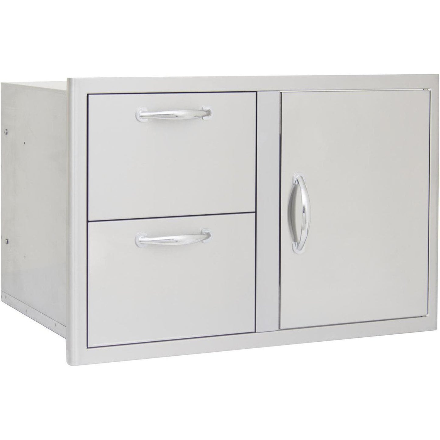 Blaze 32-Inch Access Door & Stainless Steel Double Drawer Combo (BLZ-DDC-R)