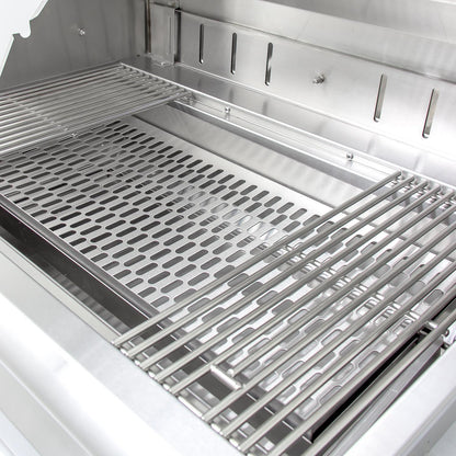 Blaze 32" Built-In Stainless Steel Charcoal Grill With Adjustable Charcoal Tray (BLZ-4-CHAR)