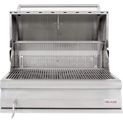 Blaze 32" Built-In Stainless Steel Charcoal Grill With Adjustable Charcoal Tray (BLZ-4-CHAR)