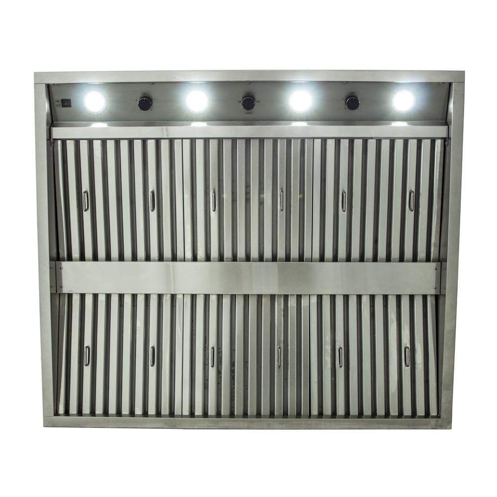 Blaze 42-Inch Stainless Steel Outdoor Vent Hood - 2000 CFM (BLZ-42-VHOOD)