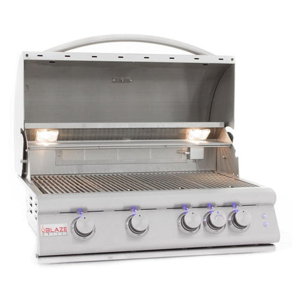 Blaze Blue LED 3 Piece Set for Power Burner, Griddle, Double Side Burner (BLZ-2LED-BLUE)