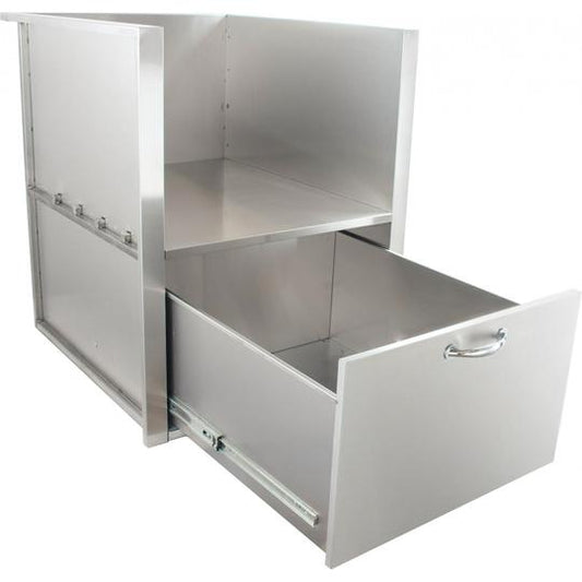 Blaze Built-In 34-Inch Kamado Sleeve With Drawer (BLZ-KMDO-SLV)