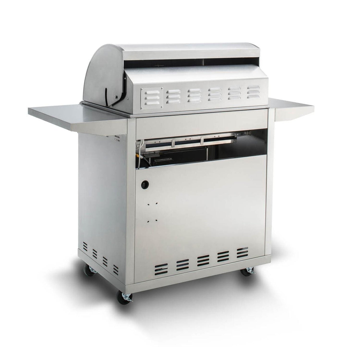 Blaze Premium LTE 32" 4-Burner Freestanding Liquid Propane Gas Grill With Rear Infrared Burner & Grill Lights