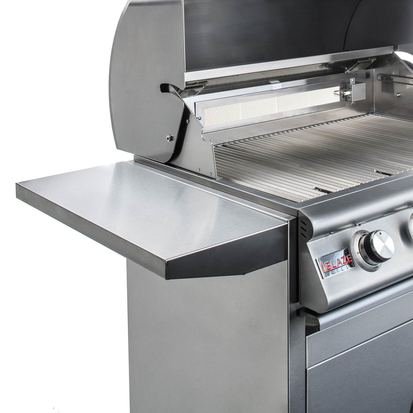 Blaze Premium LTE 32" 4-Burner Freestanding Liquid Propane Gas Grill With Rear Infrared Burner & Grill Lights
