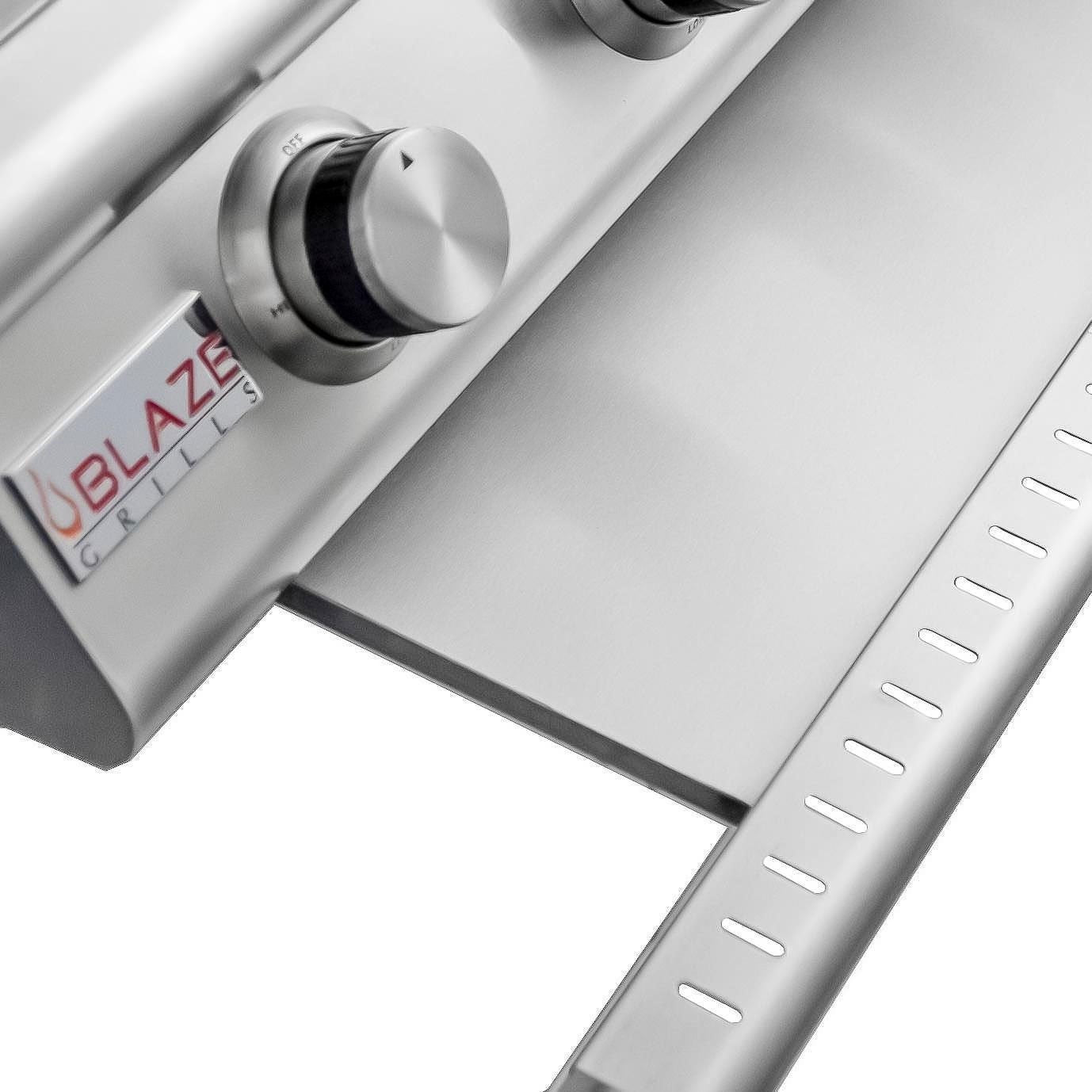 Blaze Grill Package - Premium LTE 40" 5-Burner Built-In Natural Gas Grill and Double Side Burner in Stainless Steel