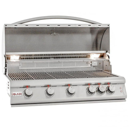 Blaze Premium LTE 40" 5-Burner Built-In Natural Gas Grill w/ Rear Infrared Burner & Grill Lights (BLZ-5LTE2-NG)