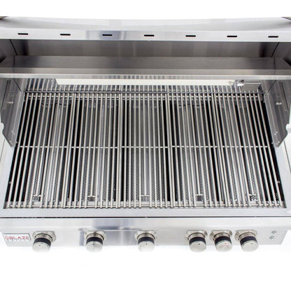Blaze Premium LTE 40" 5-Burner Built-In Natural Gas Grill w/ Rear Infrared Burner & Grill Lights (BLZ-5LTE2-NG)