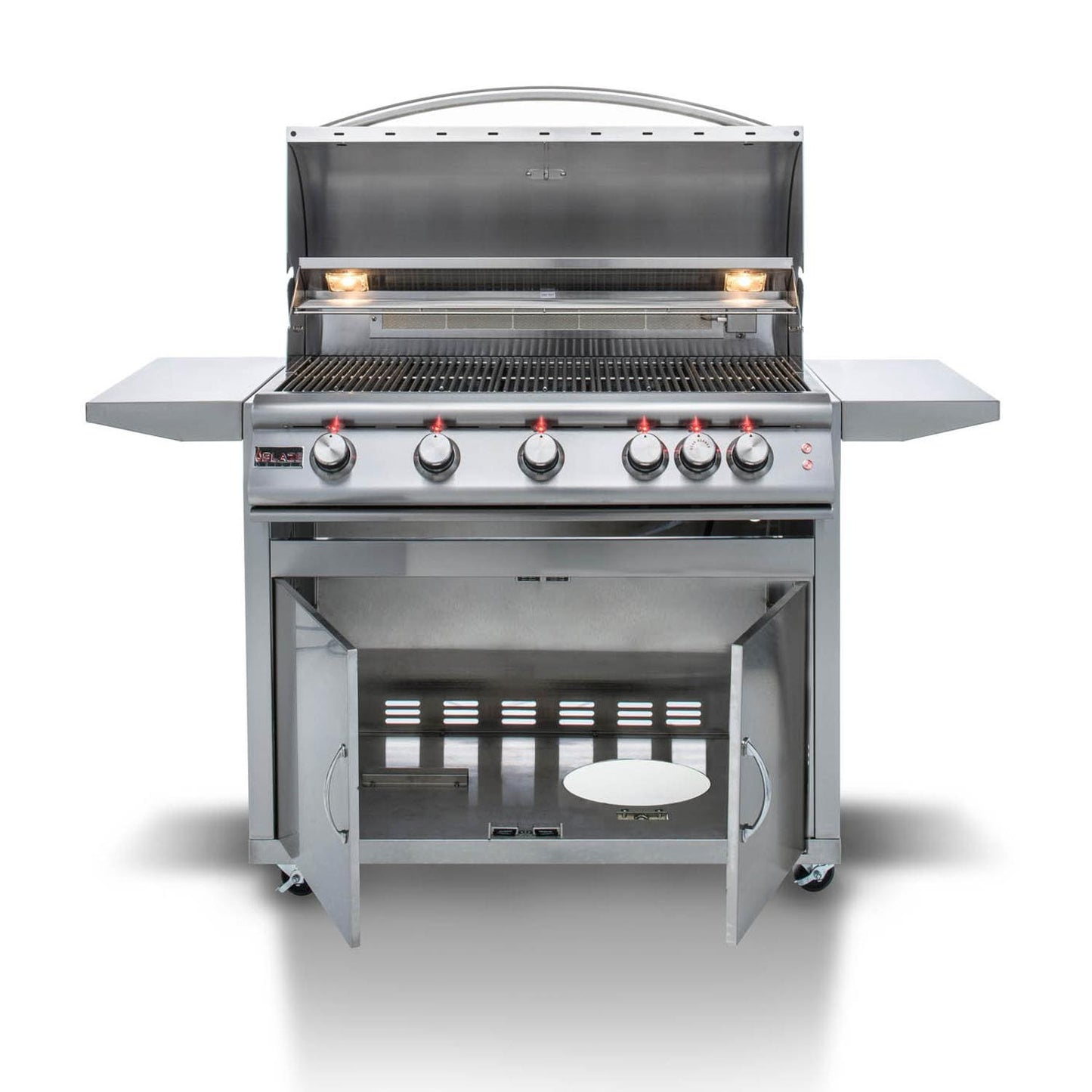 Blaze Premium LTE 40" 5-Burner Freestanding Natural Gas Grill With Rear Infrared Burner & Grill Lights