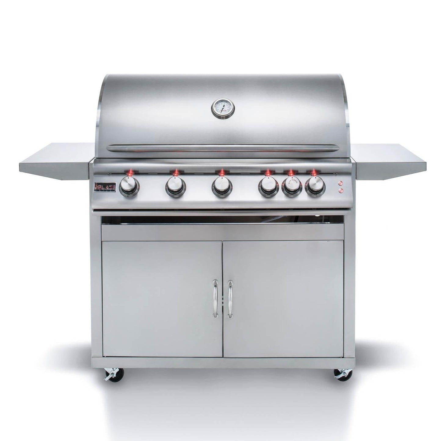 Blaze Premium LTE 40" 5-Burner Freestanding Natural Gas Grill With Rear Infrared Burner & Grill Lights