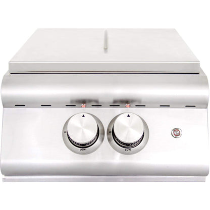 Blaze Premium LTE Built-In High Performance Power Burner W/ Wok Ring & Stainless Steel Lid (BLZ-PBLTE-LP)