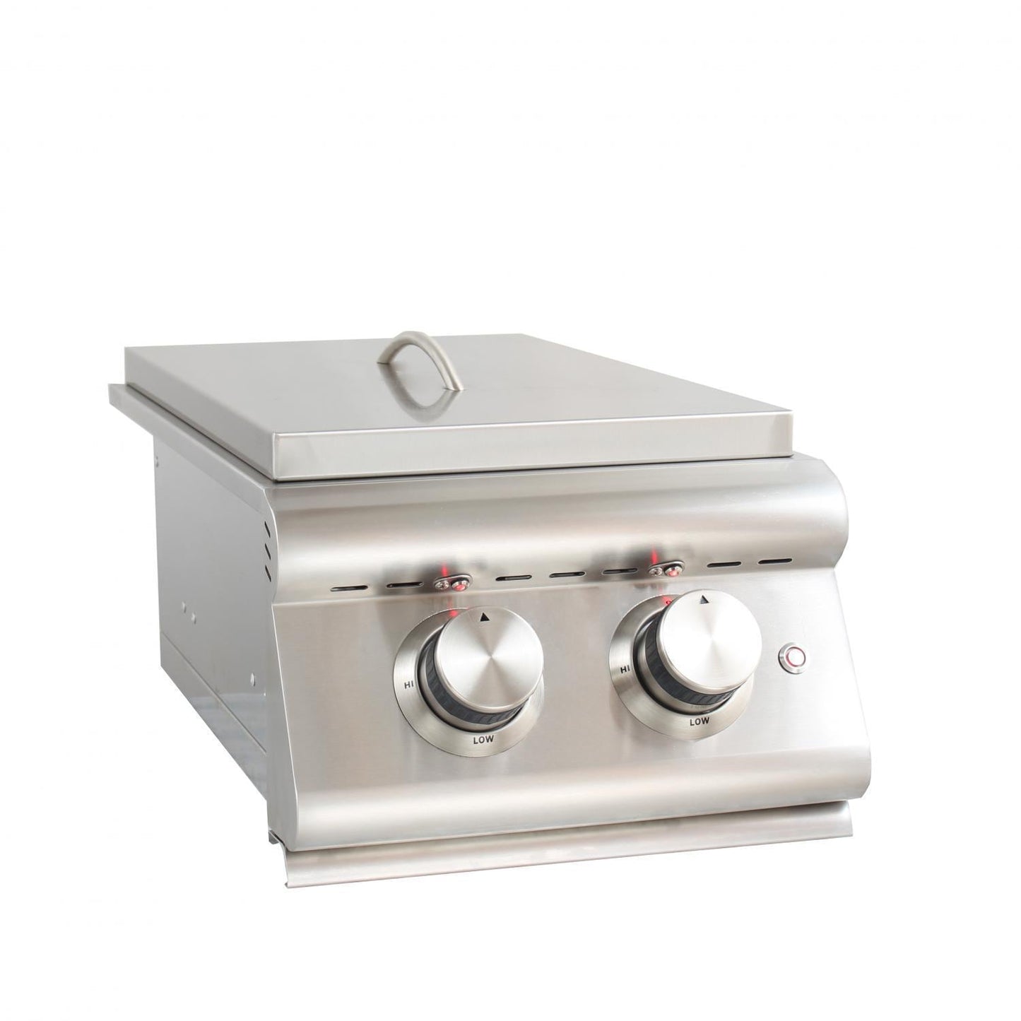 Blaze Premium LTE Built-In Liquid Propane Stainless Steel Double Side Burner With Lid (BLZ-SB2LTE-LP)