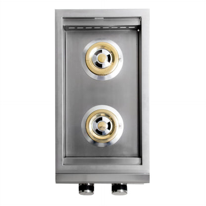 Blaze Premium LTE Built-In Liquid Propane Stainless Steel Double Side Burner With Lid (BLZ-SB2LTE-LP)