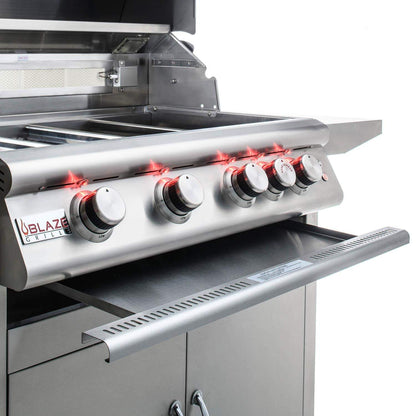 Blaze Grill Package - Premium LTE Marine Grade 32" 4-Burner Built-In Liquid Propane Grill, Side Burner and Beverage Center