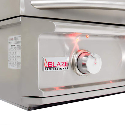 Blaze Grill Package - Professional LUX 34" 3-Burner Built-In Natural Gas Grill and Side Burner in Stainless Steel