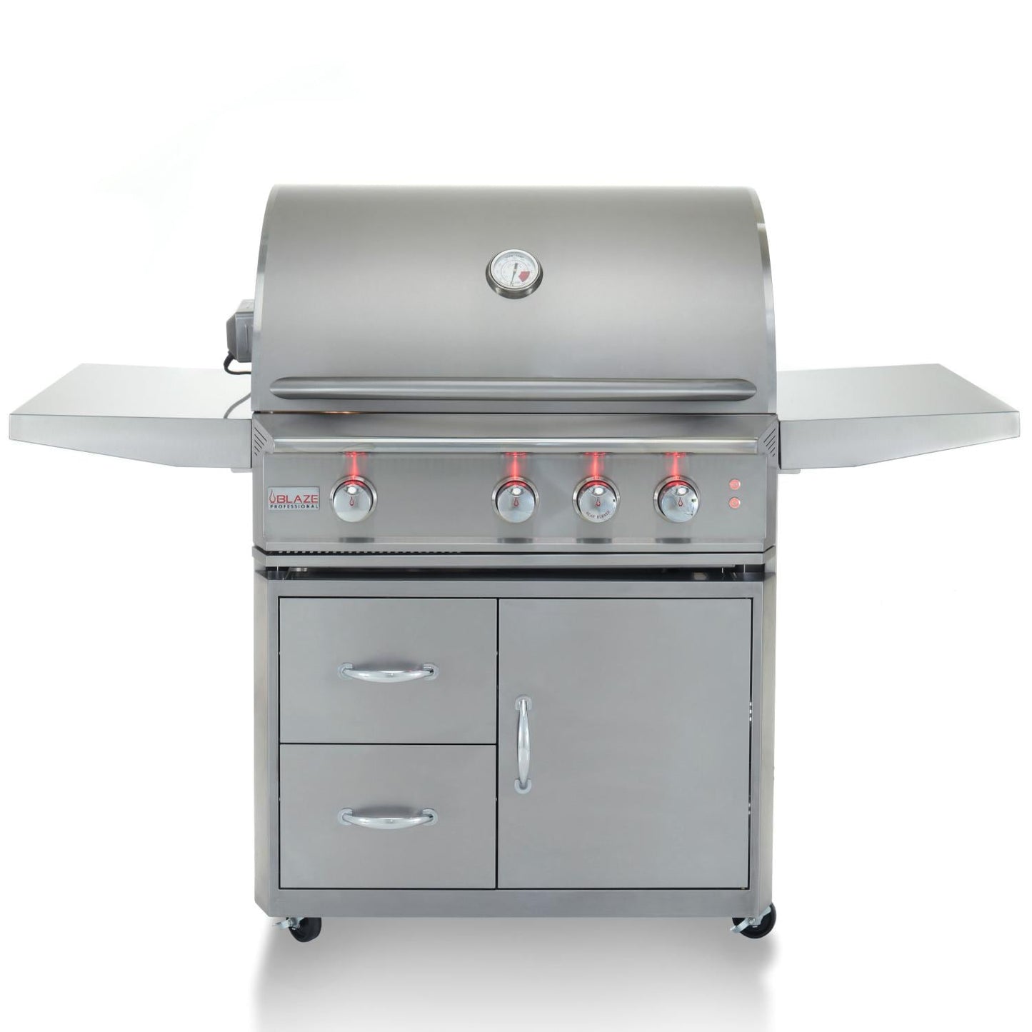 Blaze Professional LUX 34" 3-Burner Freestanding Liquid Propane Gas Grill With Rear Infrared Burner