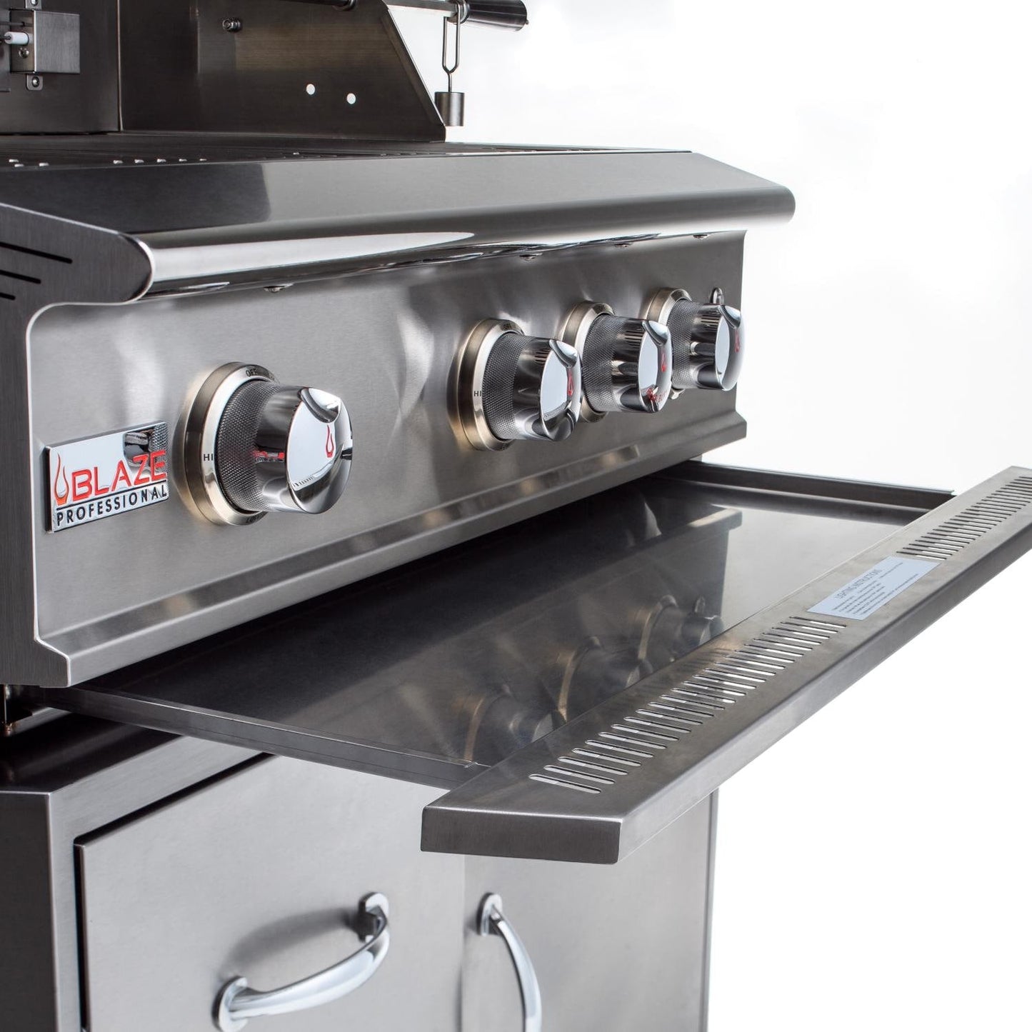 Blaze Professional LUX 34" 3-Burner Freestanding Liquid Propane Gas Grill With Rear Infrared Burner