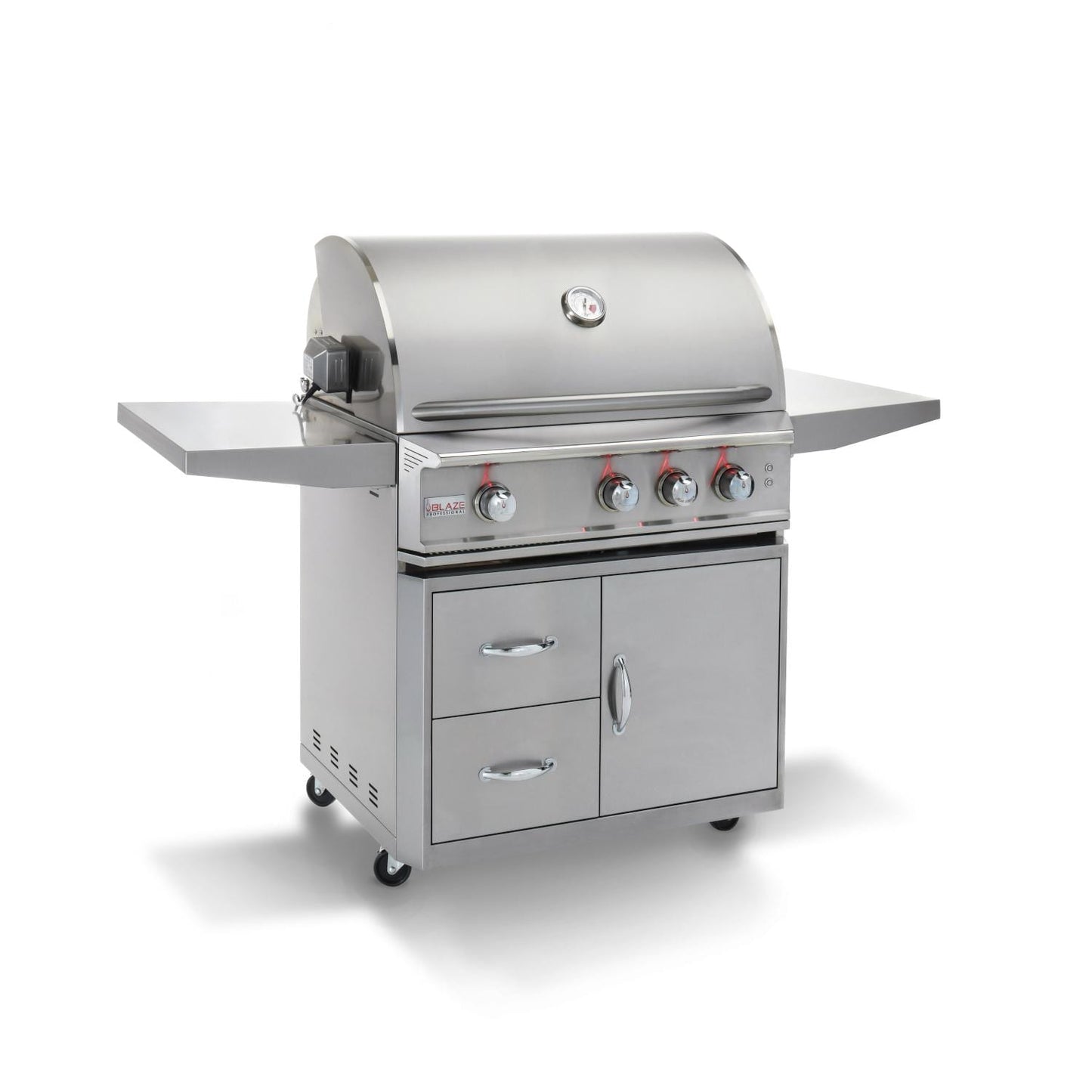 Blaze Professional LUX 34" 3-Burner Freestanding Liquid Propane Gas Grill With Rear Infrared Burner