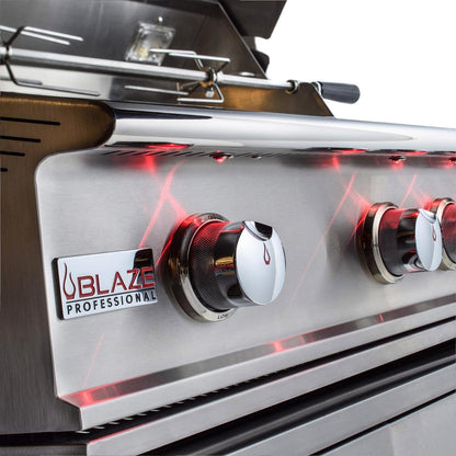 Blaze Professional LUX 44" 4-Burner Built-In Natural Gas Grill With Rear Infrared Burner (BLZ-4PRO-NG)