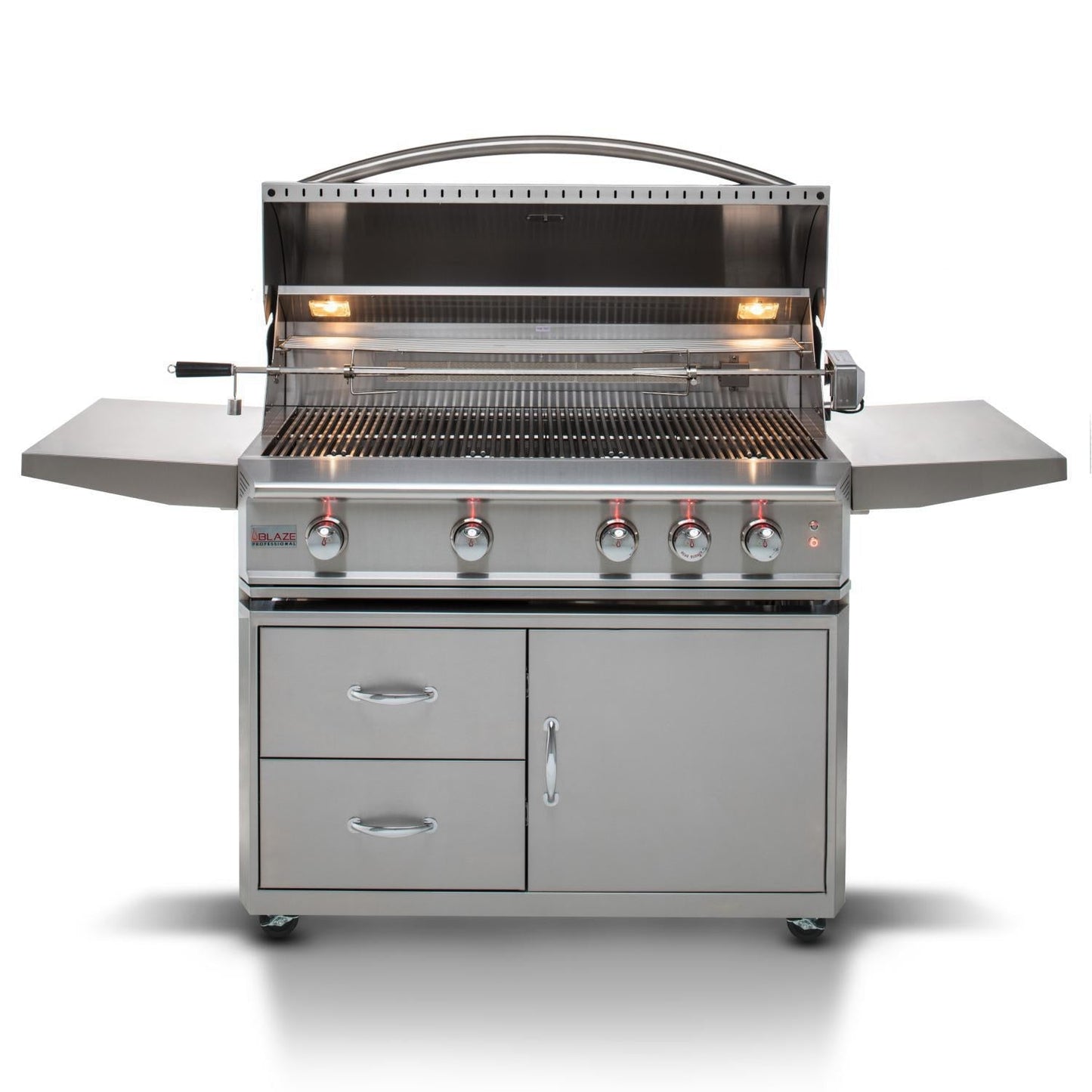 Blaze Professional LUX 44" 4-Burner Freestanding Liquid Propane Grill With Rear Infrared Burner