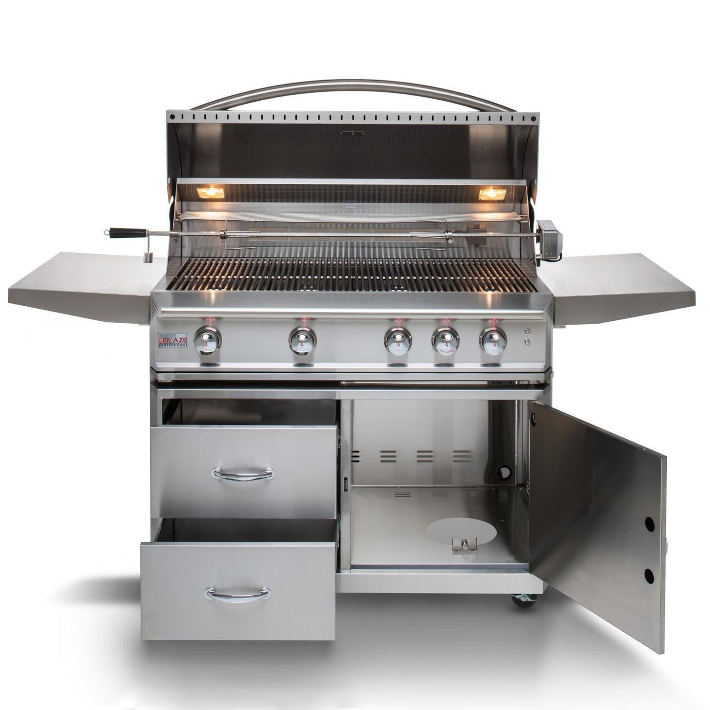 Blaze Professional LUX 44" 4-Burner Freestanding Liquid Propane Grill With Rear Infrared Burner