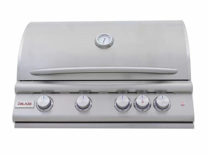 Blaze Premium LTE Marine Grade 32" 4-Burner Built-In Propane Gas Grill With Rear Infrared Burner and Lift-Assist Hood (BLZ-4LTE3MG-LP)