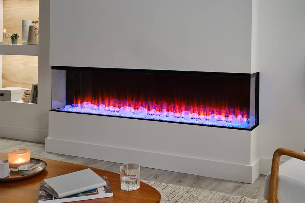 British Fires New Forest 75" Electric Fireplace