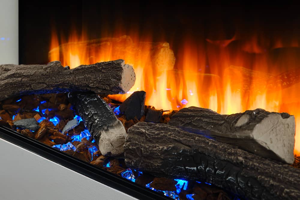 British Fires New Forest 75" Electric Fireplace