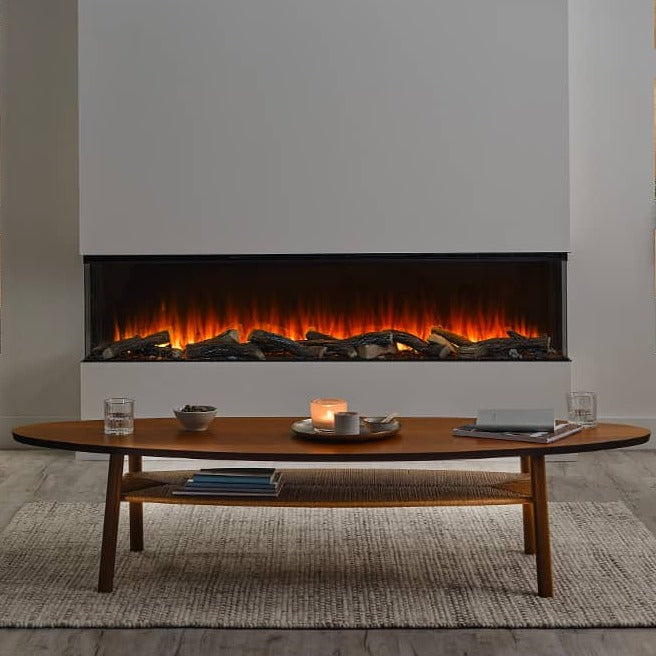 British Fires New Forest 75" Electric Fireplace